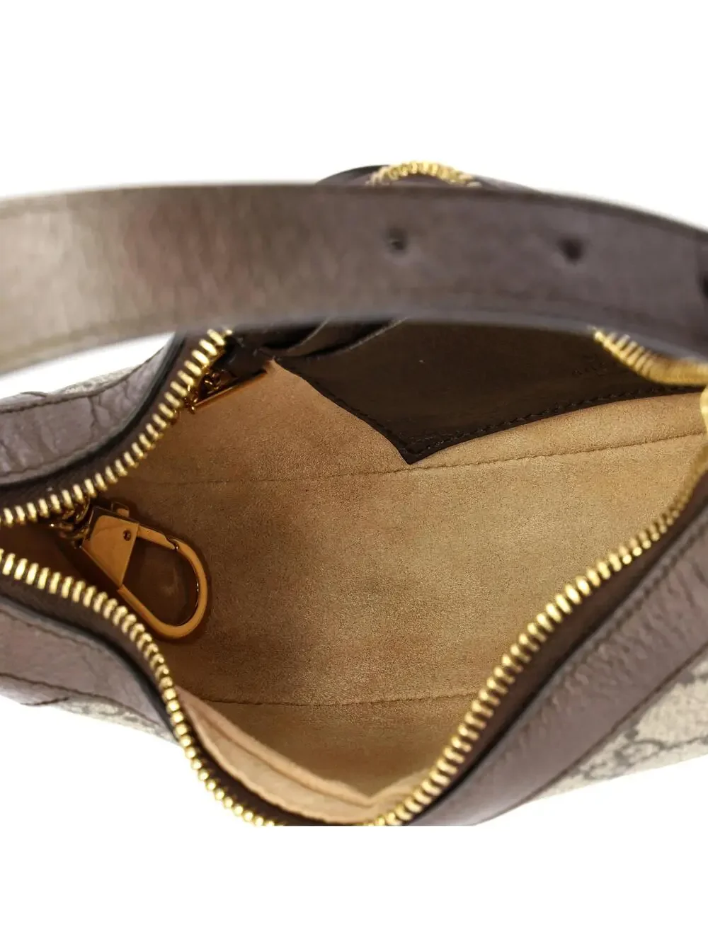 Gucci Ophidia Half Moon Bag Gg Coated #259102G14B